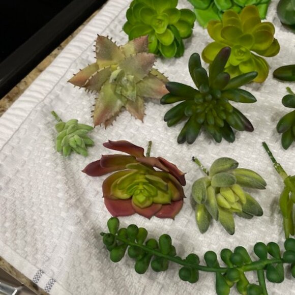Faux Plant Succulents Lot of 26 Artificial Home Decor - Picture 4 of 7